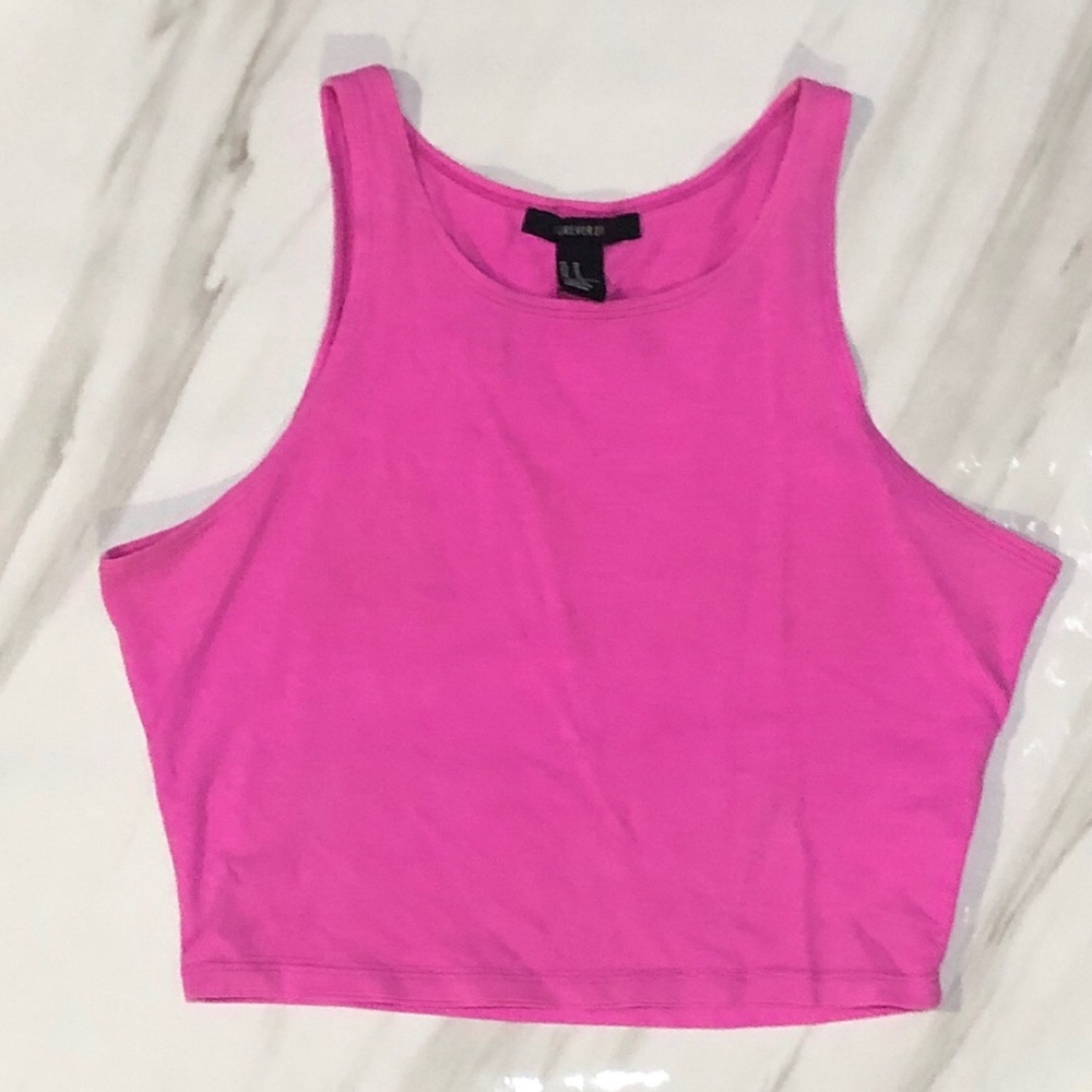 Hot pink crop top